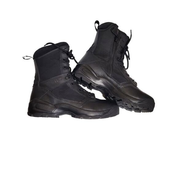 5.11 Tactical Black Boots NWOT Men\'s Combat Boots Zip Side Size 12 main image 12